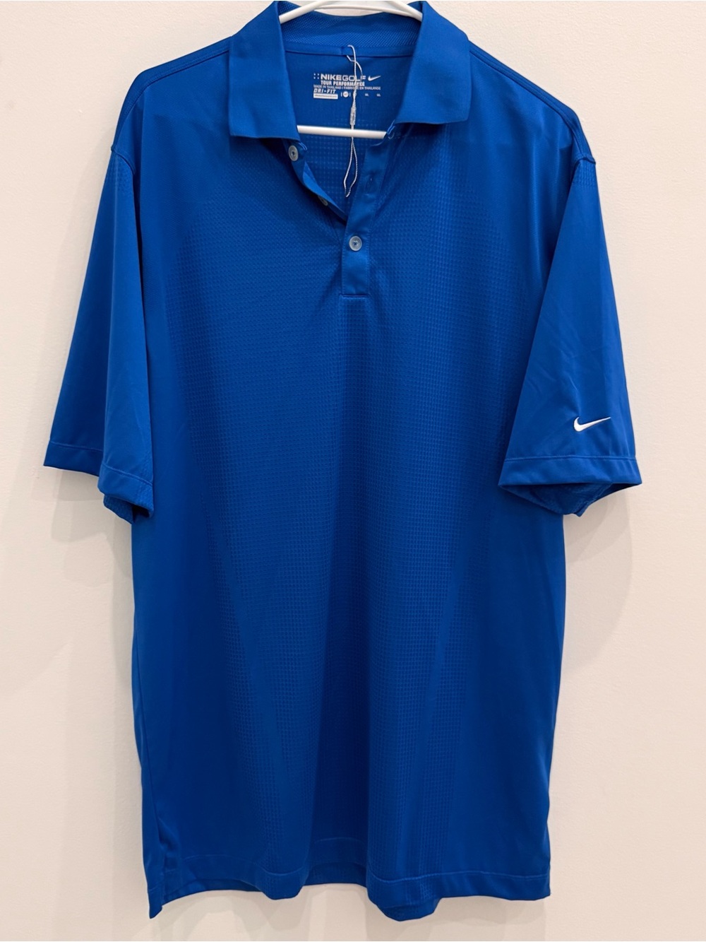 Nike Men’s Royal Blue Golf Polo with Swoosh